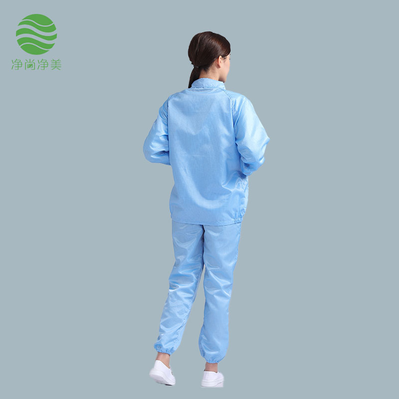 防静电分体服，涤纶翻领拉链款，分体套装，防静电无尘服
